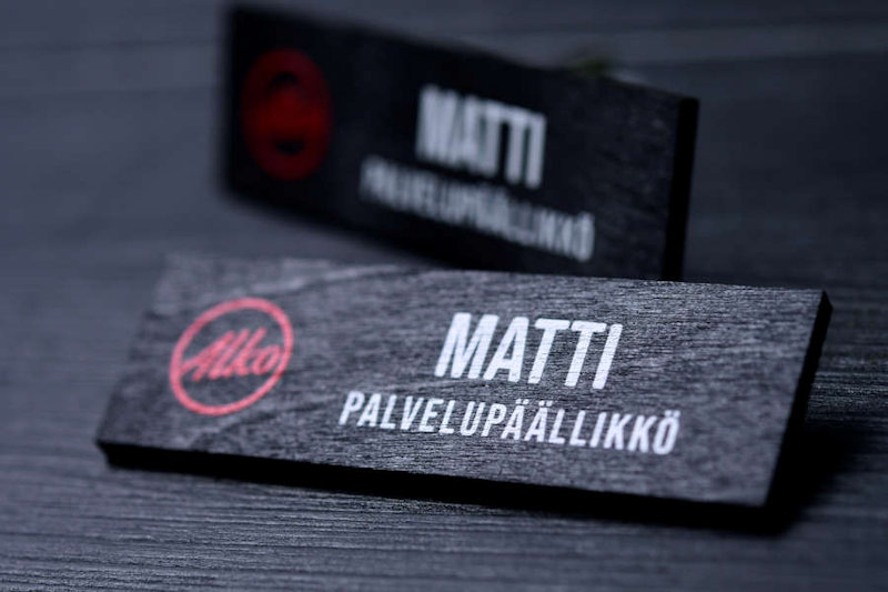 Ecosign wooden name badges